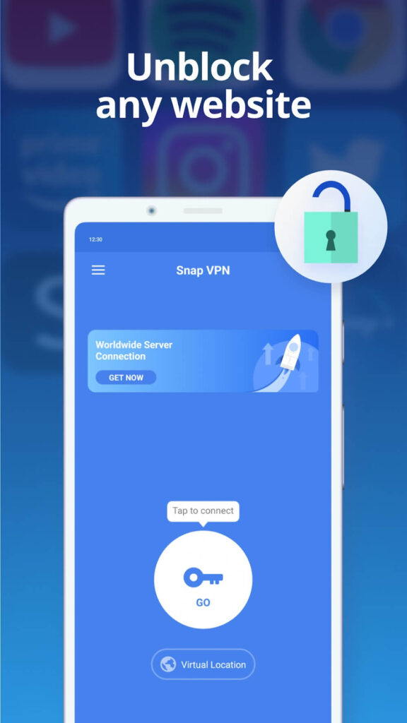 Snap VPN Android app screenshot 2