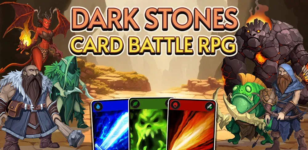 Dark Stones: Card Battle RPG Android app cover image