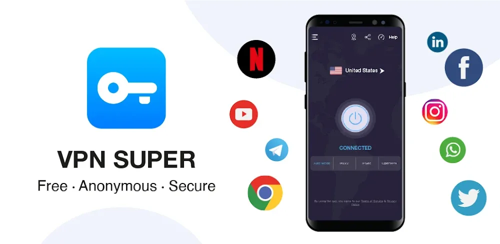 VPN Super Unlimited Proxy Android app cover image