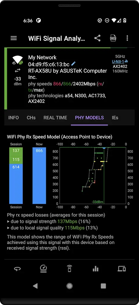 Speed Test WiFi Analyzer (analiti) Android app screenshot 2