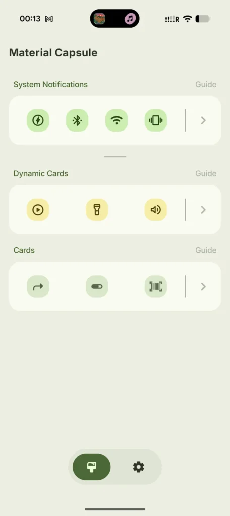Material Capsule Android app screenshot 2