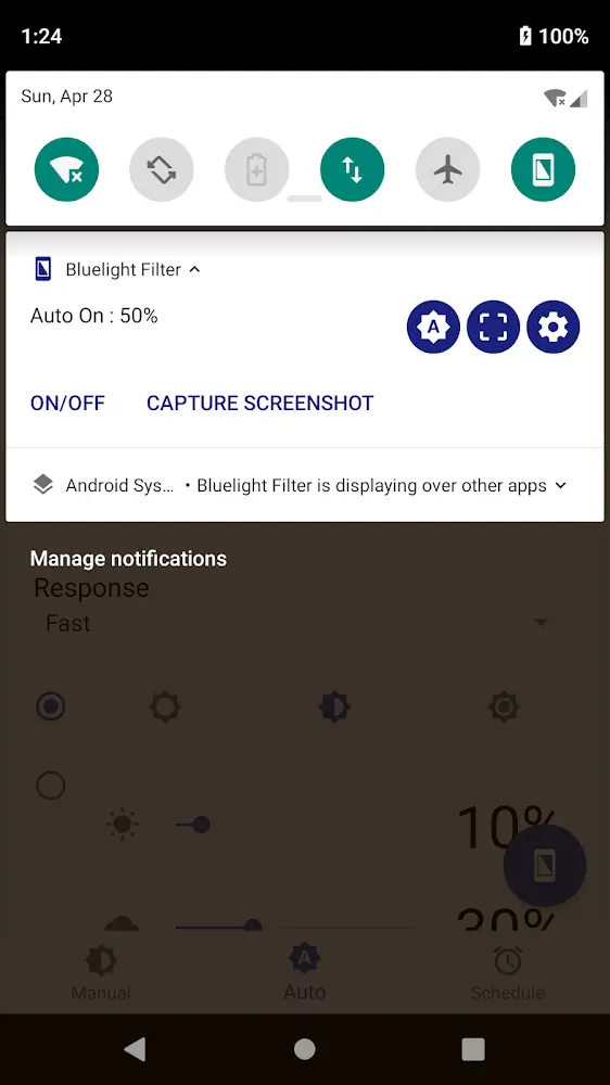 Bluelight Filter Android app screenshot 11