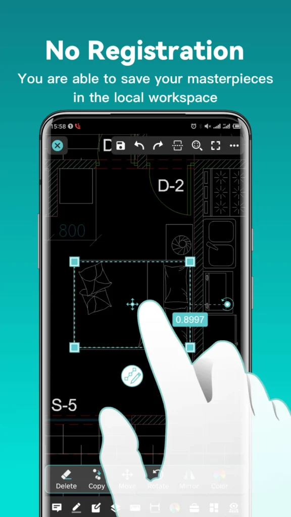 DWG FastView Android app screenshot 3