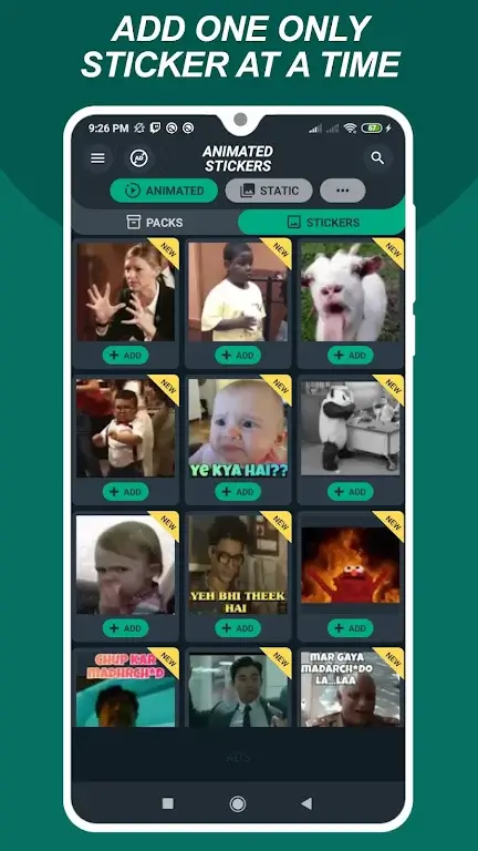 1001 Animated Stickers for WA Android app screenshot 2