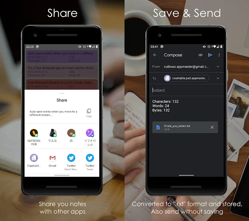 Word Counter Note CountablePad Android app screenshot 6