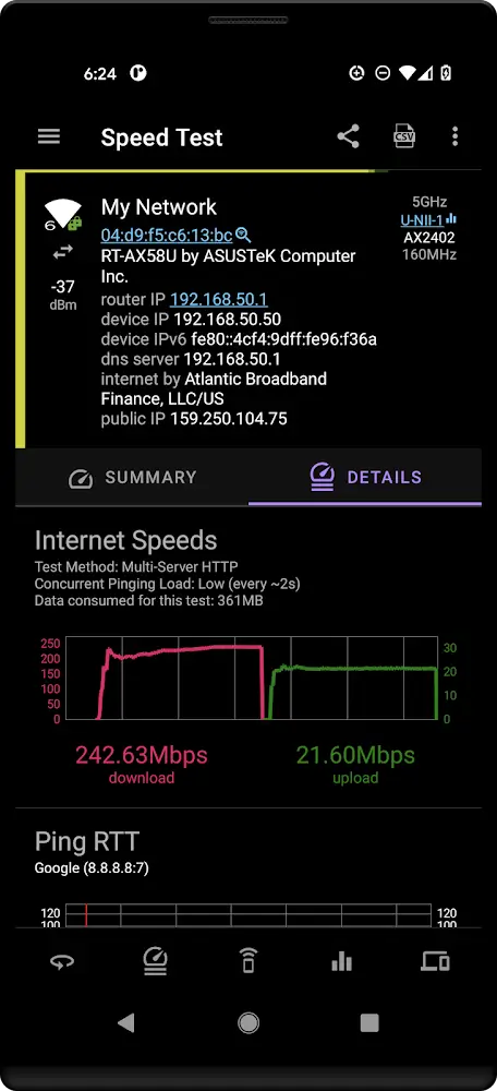 Speed Test WiFi Analyzer (analiti) Android app screenshot 6