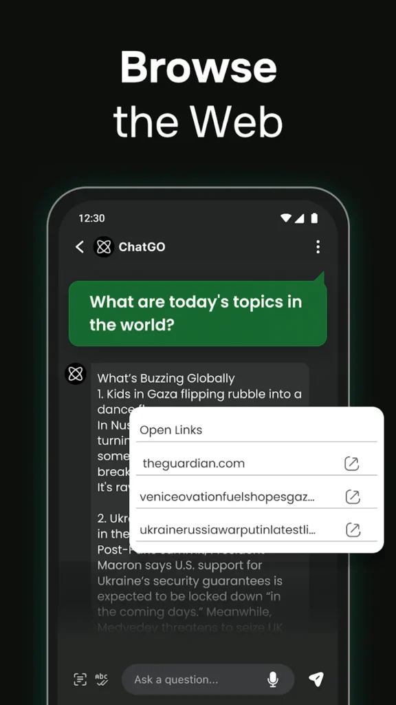 ChatGO - AI Chatbot Assistant Android app screenshot 6