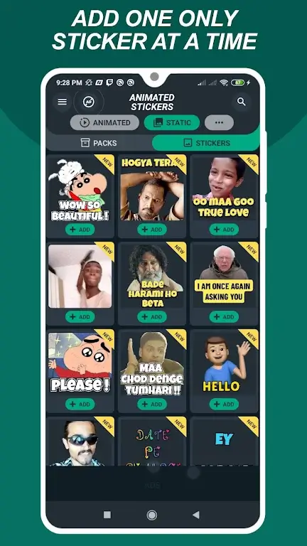1001 Animated Stickers for WA Android app screenshot 6