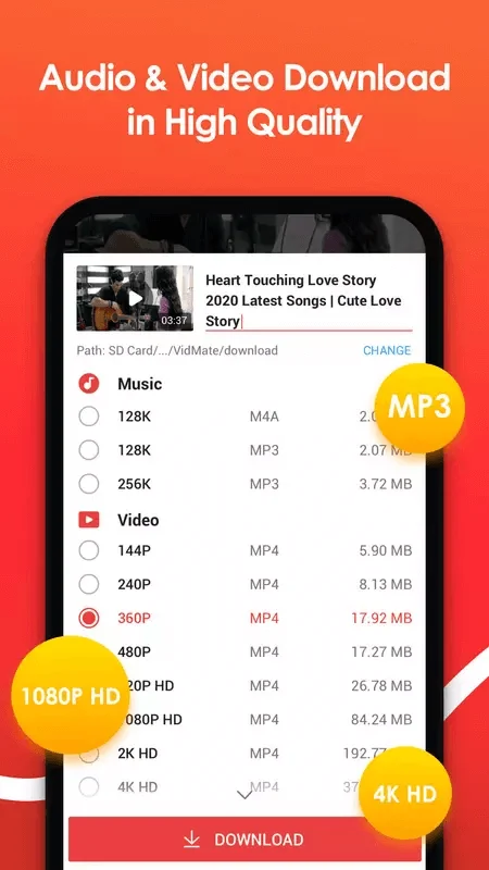 VidMate Android app screenshot 8