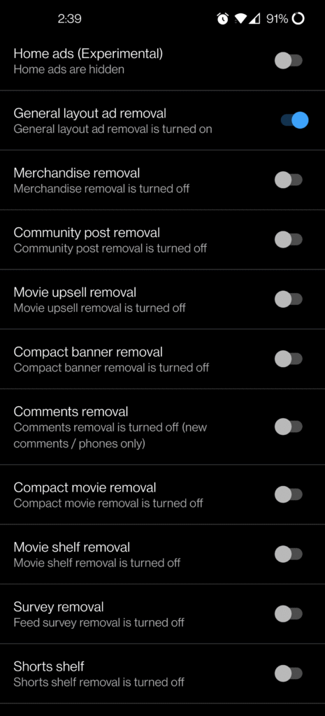 YouTube ReVanced APK Android app screenshot 6